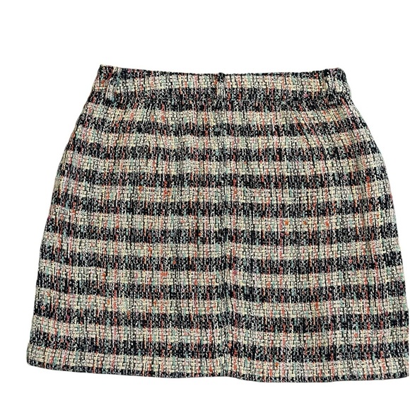 NWT Scotch & Soda SPECIAL TWEED MINI Short Multi color Side Zip Pockets SKIRT M - Picture 1 of 10